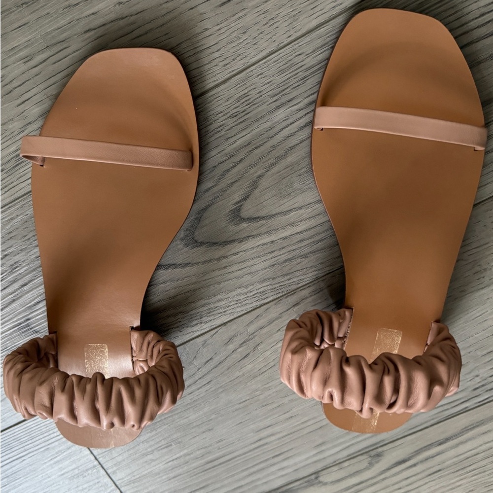 Anthropologie Kaanas Leather Scrunch Slide Sandal - Picture 4 of 6